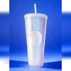 NEW! Starbuck Summer 2023 Unicorn Iridescent  Studded Venti 24oz Cold Tumbler